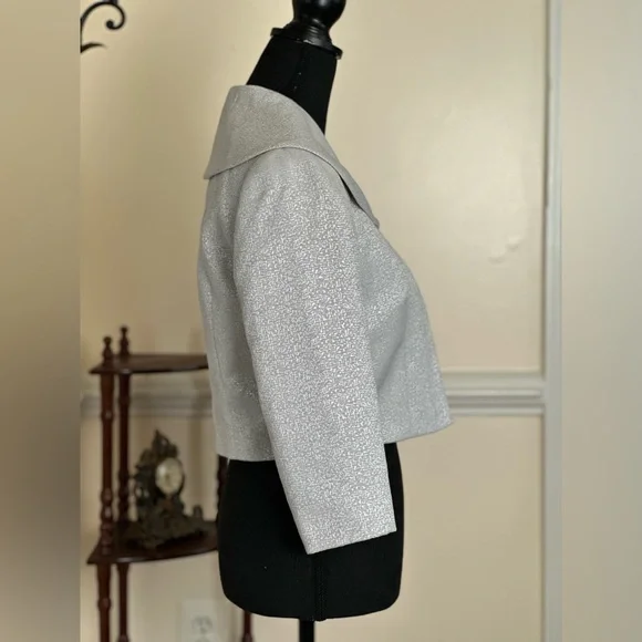 Tahari Women's Silver and Grey Suit Jacket